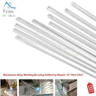 Aluminum Alloy Welding Brazing Soldering Repair 19" Rod Cracks Polish Boat 10pcs