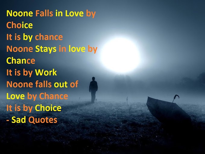 Noone Falls in Love - Sad Quotes