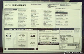 2102 chevrolet sonic, window price list, sticker, options