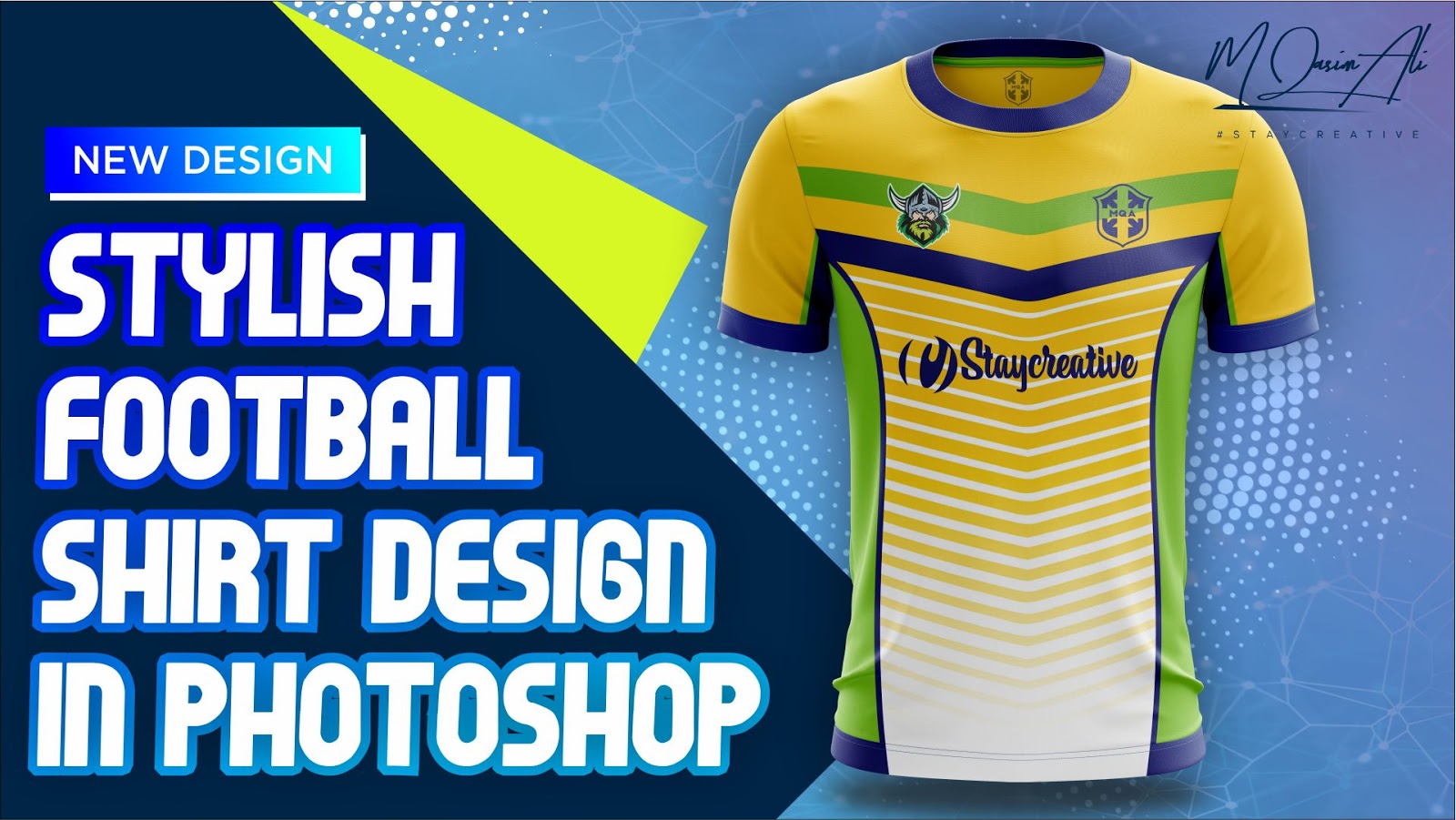 Download Stylish Football Shirt Design in Photoshop cc 2019 by M Qasim Ali - M Qasim Ali - Sports ...
