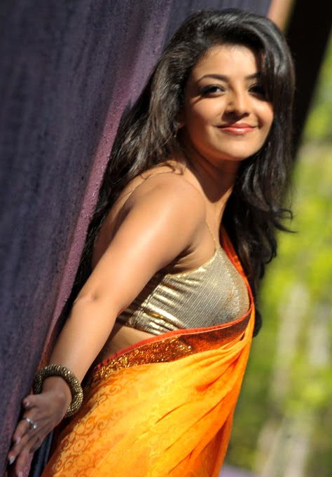 kajal agarwal new saree spicy unseen pics