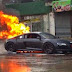 Audi R8 Terbakar di Bangkok