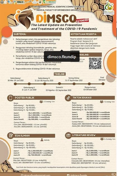 DIMSCO 2021: The Latest Update on Prevention and Treatment of the COVID-19 Pandemic