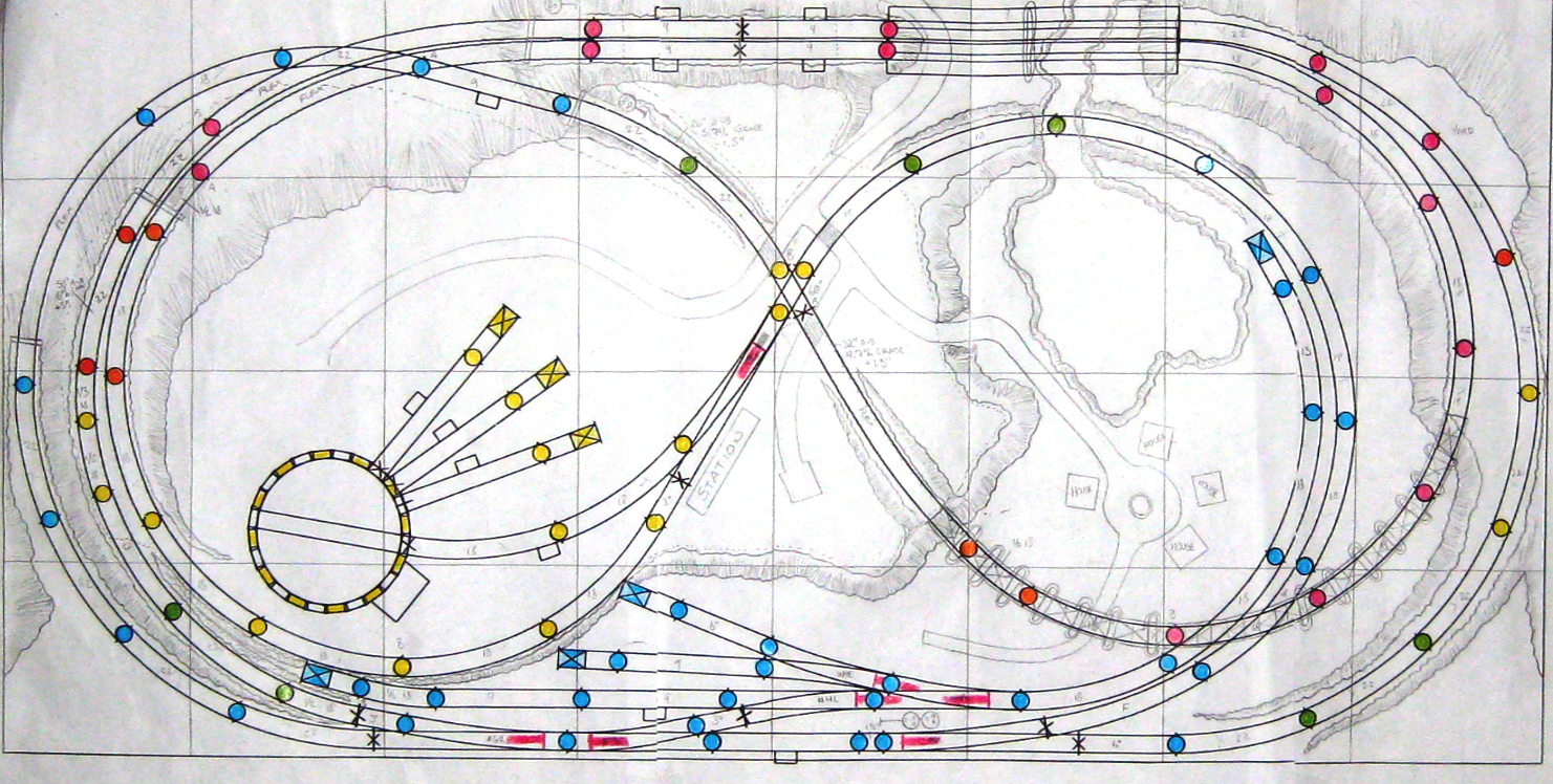 4x8 model railroad layout track plan