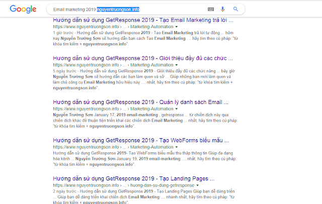 Email Marketing 2019 nguyentruongson.info