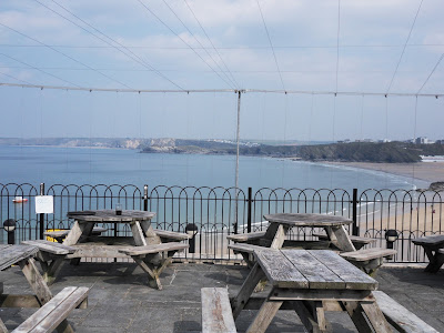 View from Fort Inn Newquay Cornwall