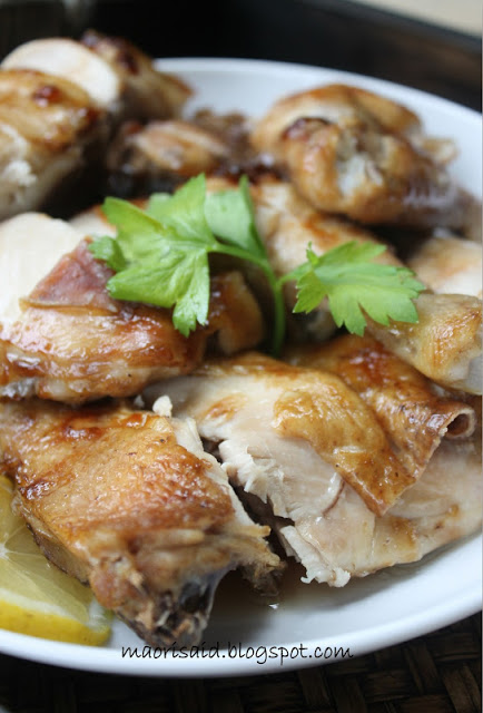 Mori's Kitchen: Nasi Ayam dengan Ayam Bakar Sos Tiram