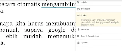 cara membuat permalink 