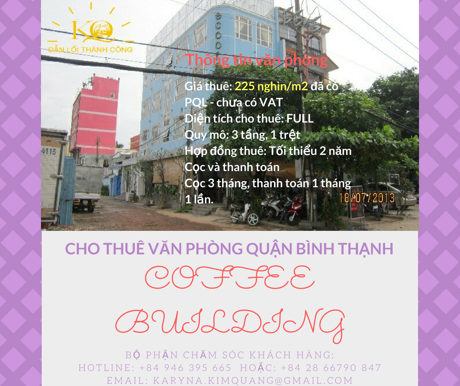 Cho thuê văn phòng quận Bình Thạnh Coffee building