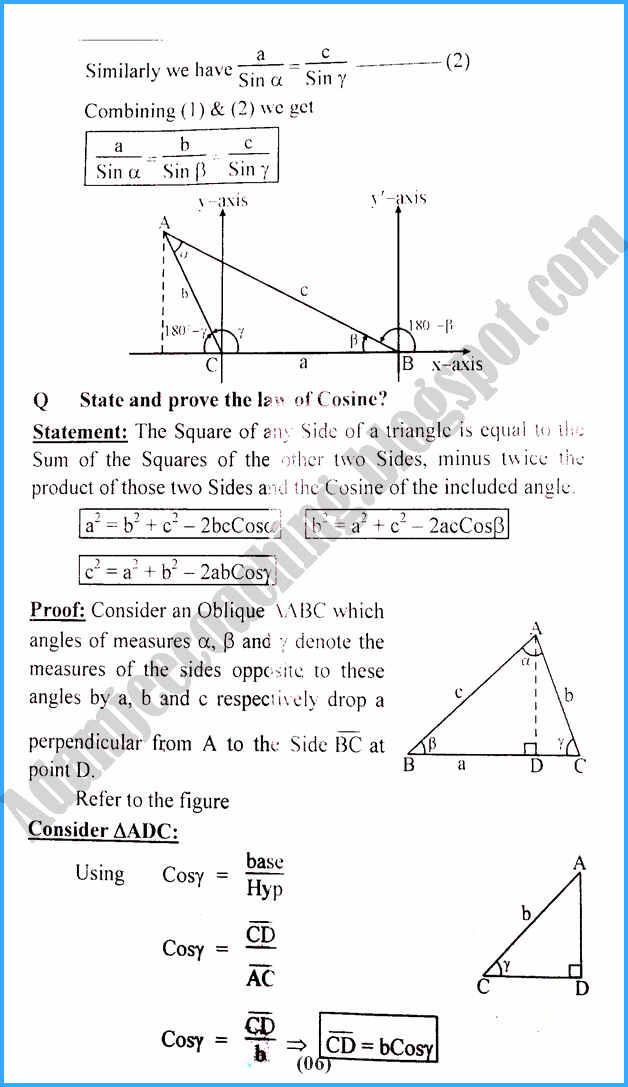 solutions-of-triangles-definitions-and-formulae-mathematics-11th