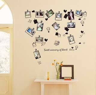 gambar stiker dinding ruang keluarga