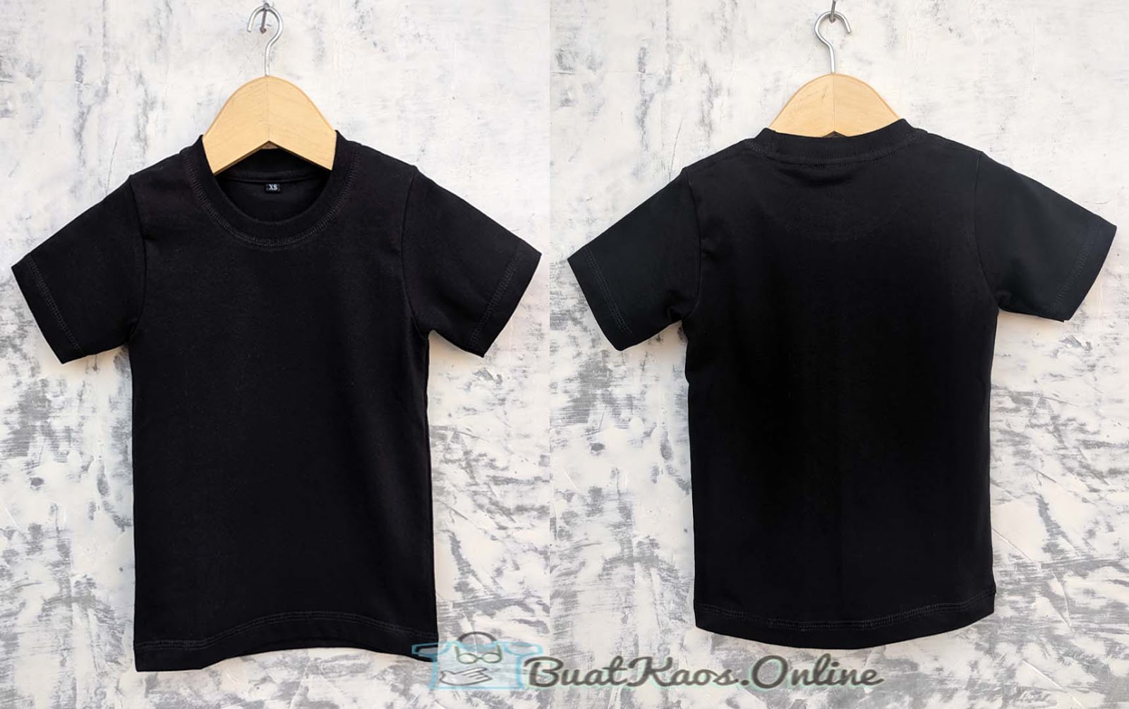 Gambar Mentahan Kaos Polos  Hitam  Depan  Belakang  Info 