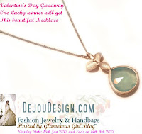 Valentine's Day Necklace Giveaway by dejoudesign.com