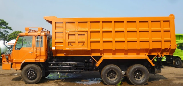 Dump truk tronton - orange 