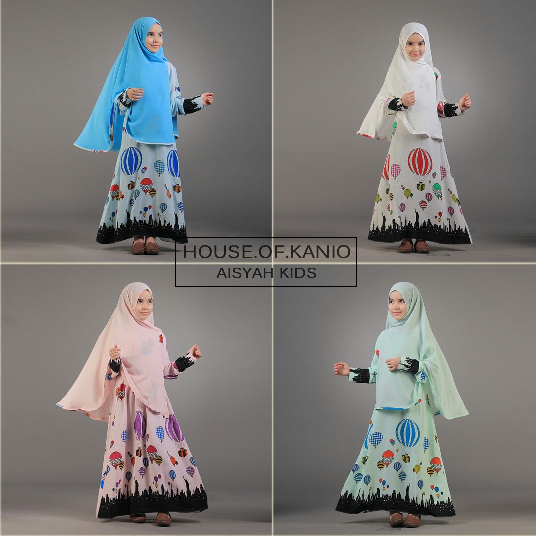  Jual Baju  Hijab Anak anak Aisyah Kid By Kanio