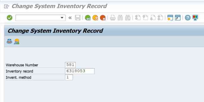 LI02 Tcode SAP - Change System Inventory Record