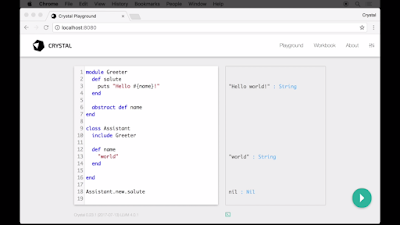 Crystal programming language