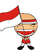 Download Gambar Animasi  DP BBM Bendera Indonesia  Terbaru 