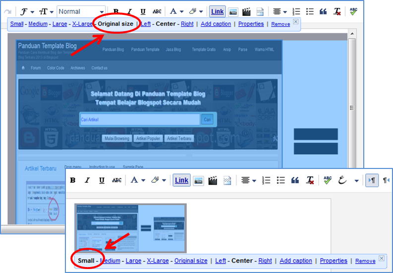 Cara Mengganti Ukuran Gambar Artikel
