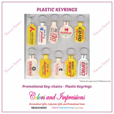 Plastic Keyrings - Promotional Logo KeyChains