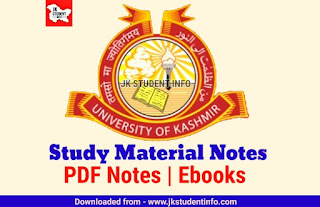 Mil Kashmiri (Language) 3rd Sem Study Material Notes Kashmir University - Download