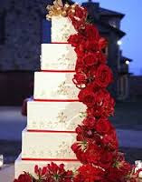 Red Wedding Cakes Photos