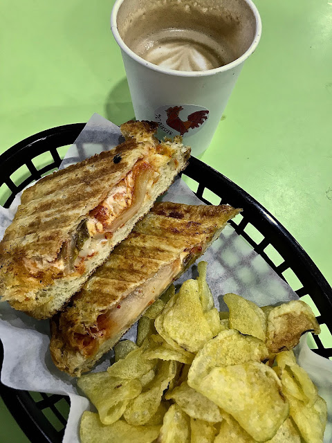 Mad Roaster, kimchi grilled cheese latte