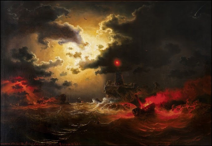  Маркус Ларссон - «Горящий корабль в ночном шторме»
