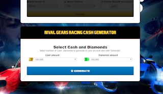 Rival Gears Racing Hack Online Generator frie cash og diamanter
