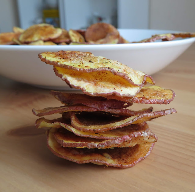 Microwave Cooked Potato Chips