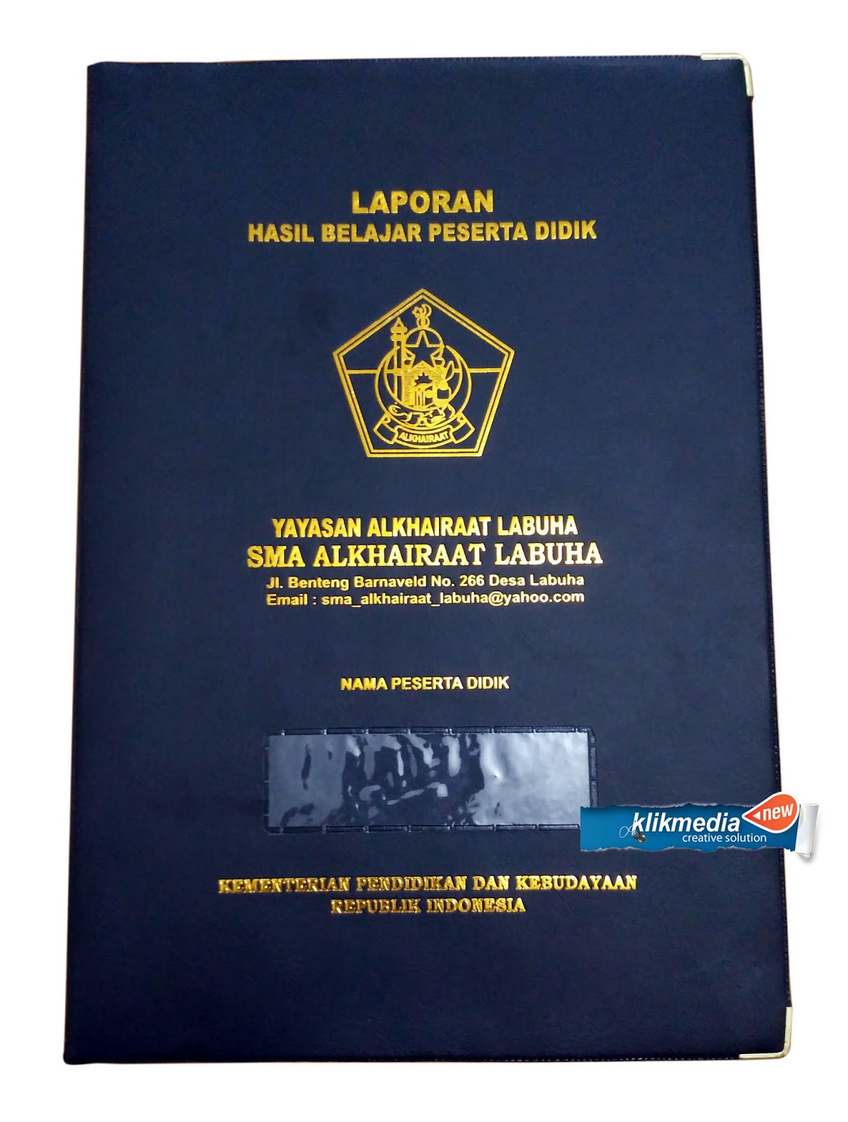 CETAK SAMPUL RAPORT, MAP KAMPUS DAN SEKOLAH  klikmedia