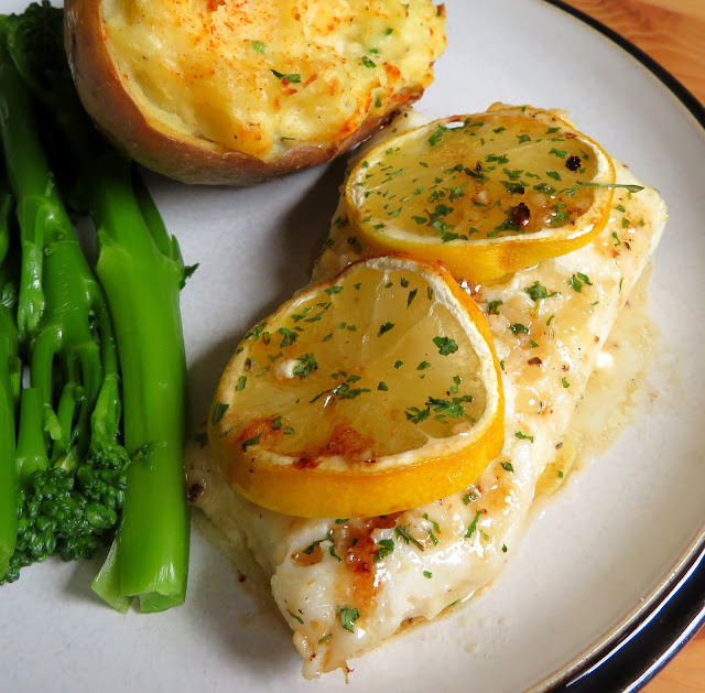 Lemon & Garlic Butter Baked Cod