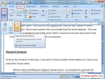Microsoft Word म Insert Menu क क स Use कर Hindi Tech News Microsoft Word म Insert Menu क क स Use कर Hindi Tech News