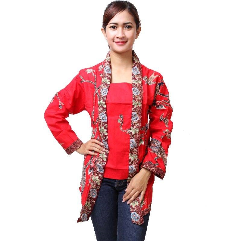 12 Model  Baju  Batik  Wanita  Kombinasi 2019 yang  Mempesona 