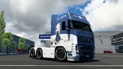 Gawr Gura Skin For Pendragon Volvo FH9 By Zen Workshop