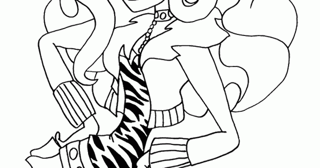 kids page monster high sweet clawdeen wolf coloring pages