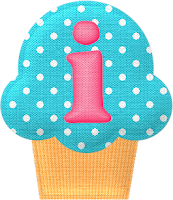 Abecedario en Cupcakes de Tela. Fabric Cupcakes with Alphabet.