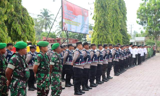 Wujudkan Pam Swakarsa Mandiri, Polres Aceh Timur Gelar Apel Satkamling