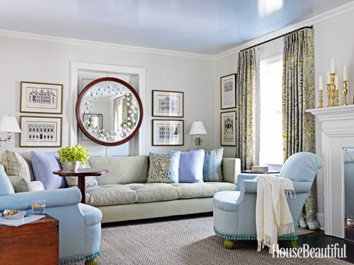 Blue Grey Colored Rooms | Bill House Plans