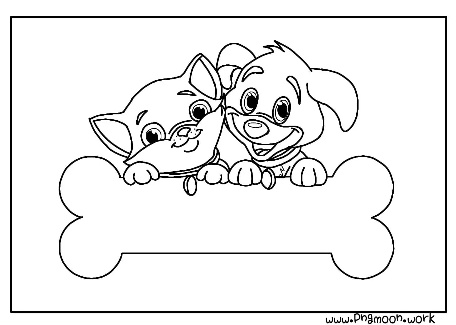 Puppy Coloring Pages - Pngmoon- PNG images, Coloring Pages