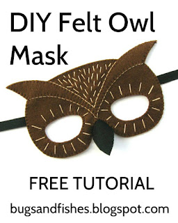 felt owl mask