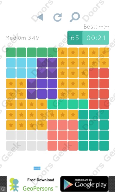 Cheats, Walkthrough for Blocks and Shapes Medium Level 349