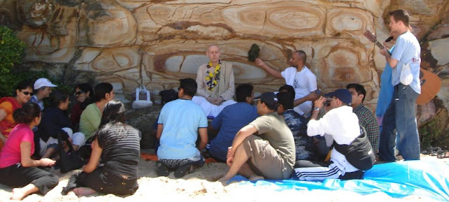 Sankarshan Das Cliffside Lecture at the Beach