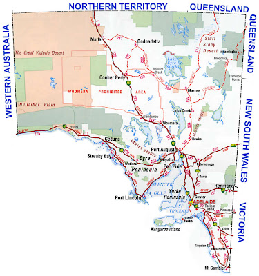 South Australia Region Map