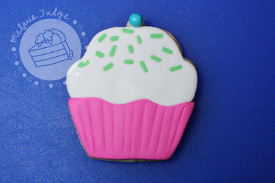 fondant cupcake cookie whimsical girly pink blue green tutorial