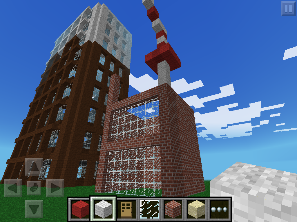 マインクラフトpe 総力開発 マインクラフトpe豆腐建築講座 ビル マンション編