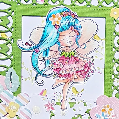 Polkadoodles Serenity Fairy clear stamps by Lou Sims