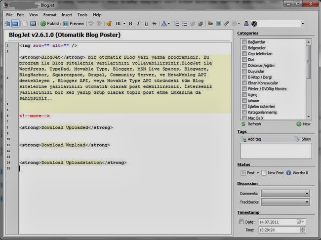BlogJet 3.0.7.2 Full İndir BlogJet 3.0.7.2 Full İndir