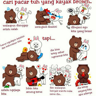 dp bbm brown cony romantis