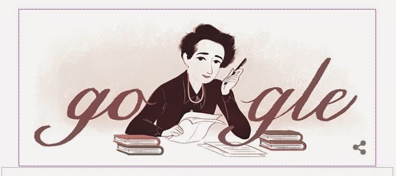 Ultah ke-108 Hannah Arendt seorang teoretikus politik Jerman